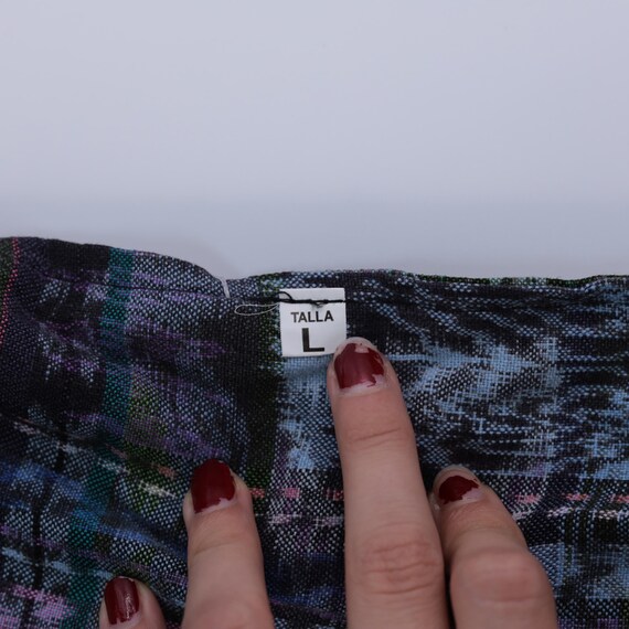 Guatemalan Patchwork Overalls Pants Floral Bird T… - image 9