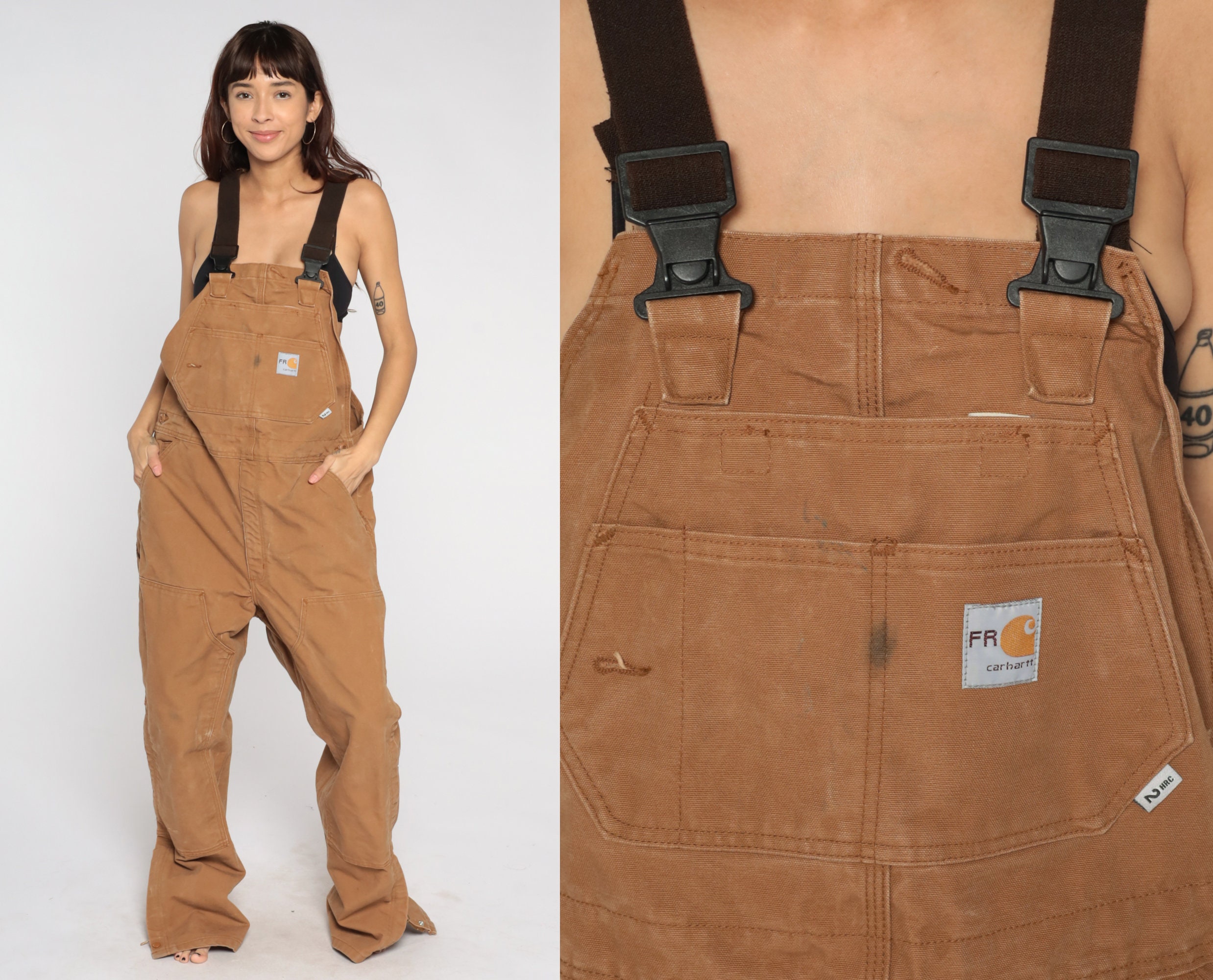 Carhartt bib overalls brown - Gem