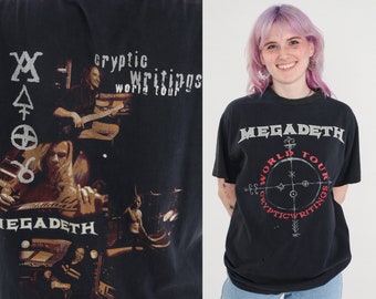 Megadeth T Shirt 1997 Cryptic Writings Shirt 90s Thrash Metal
