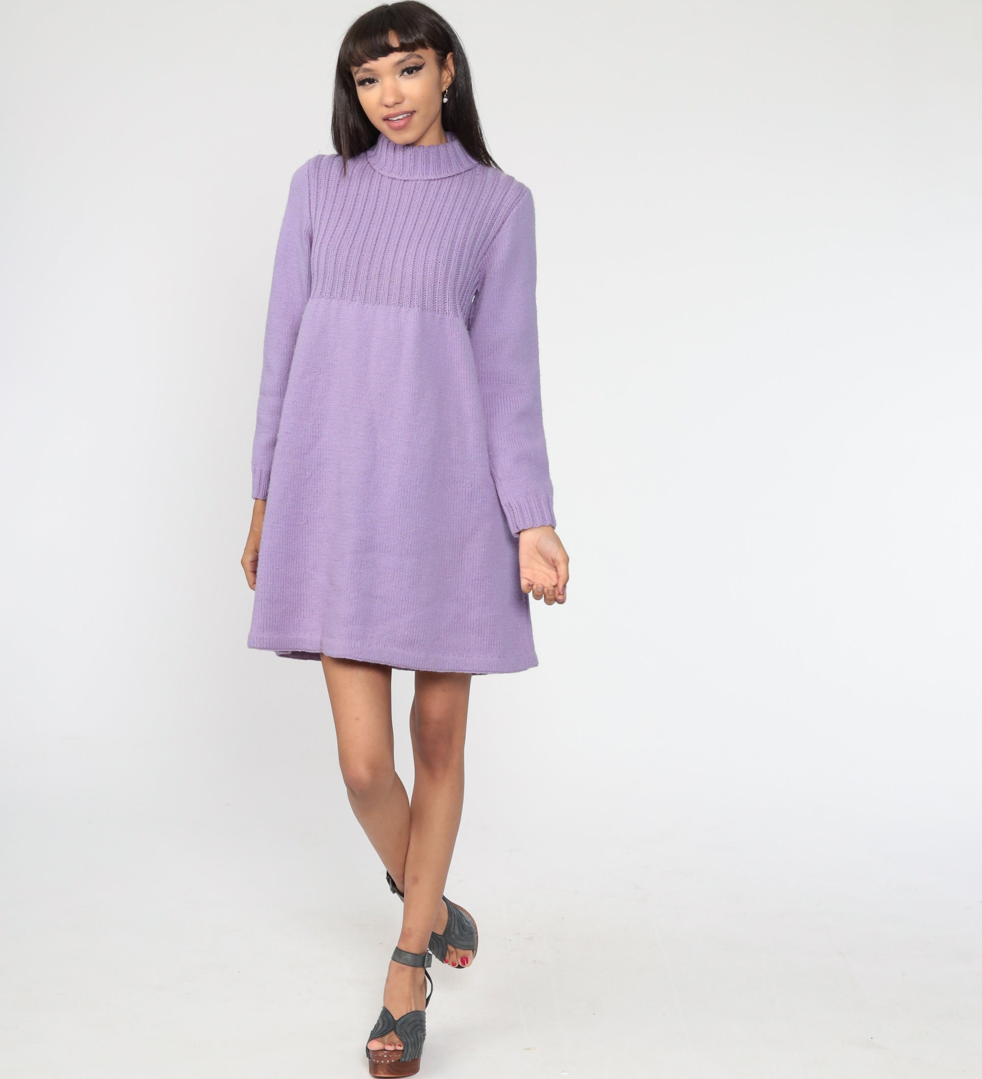 pastel purple overall dress
