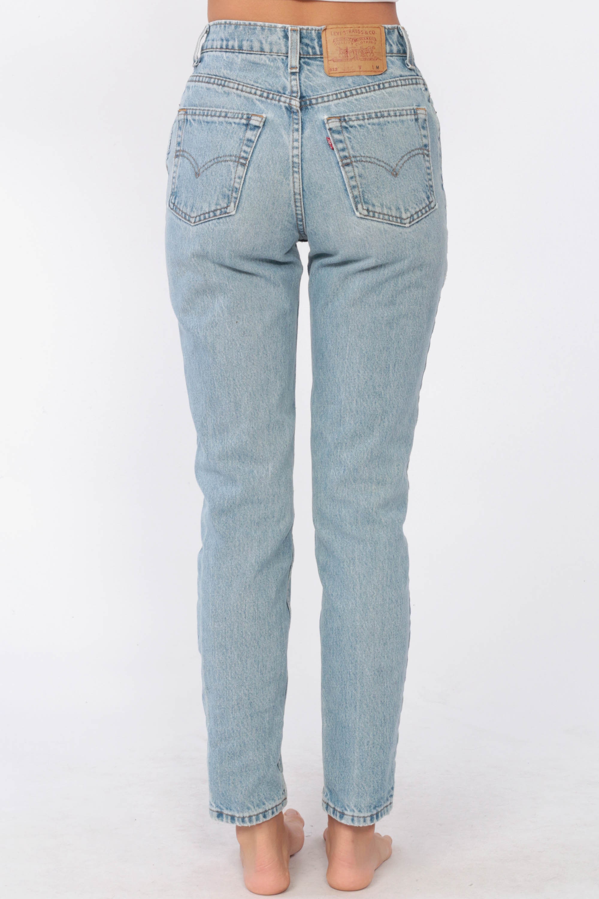 Levis Jeans Mom Jeans 512 Tapered Slim Mid Rise Waist Levi Jeans 80s Jeans Denim Pants 90s