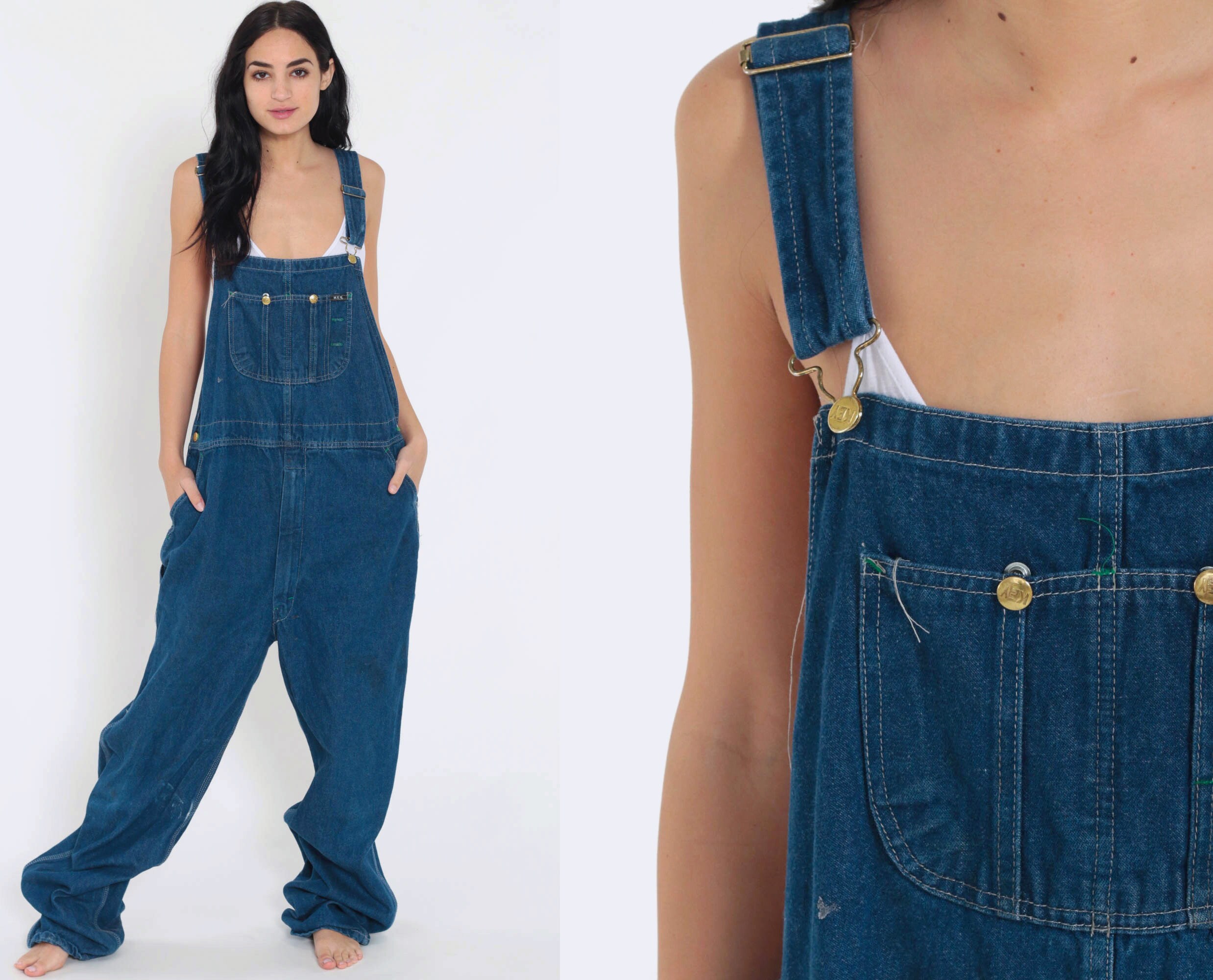 90s baggy overalls
