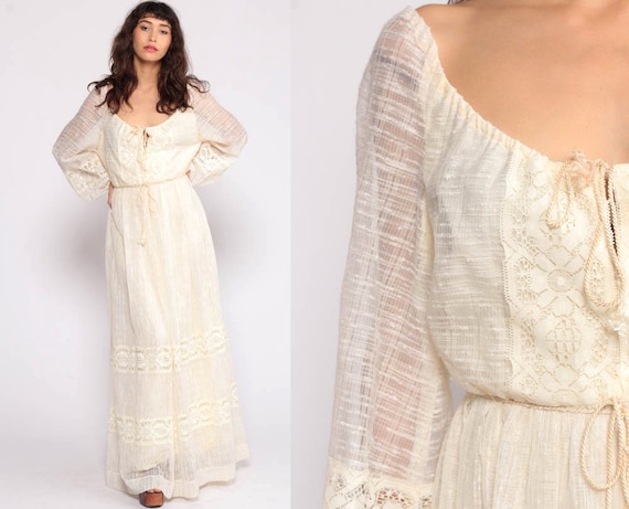 70s bohemian dress