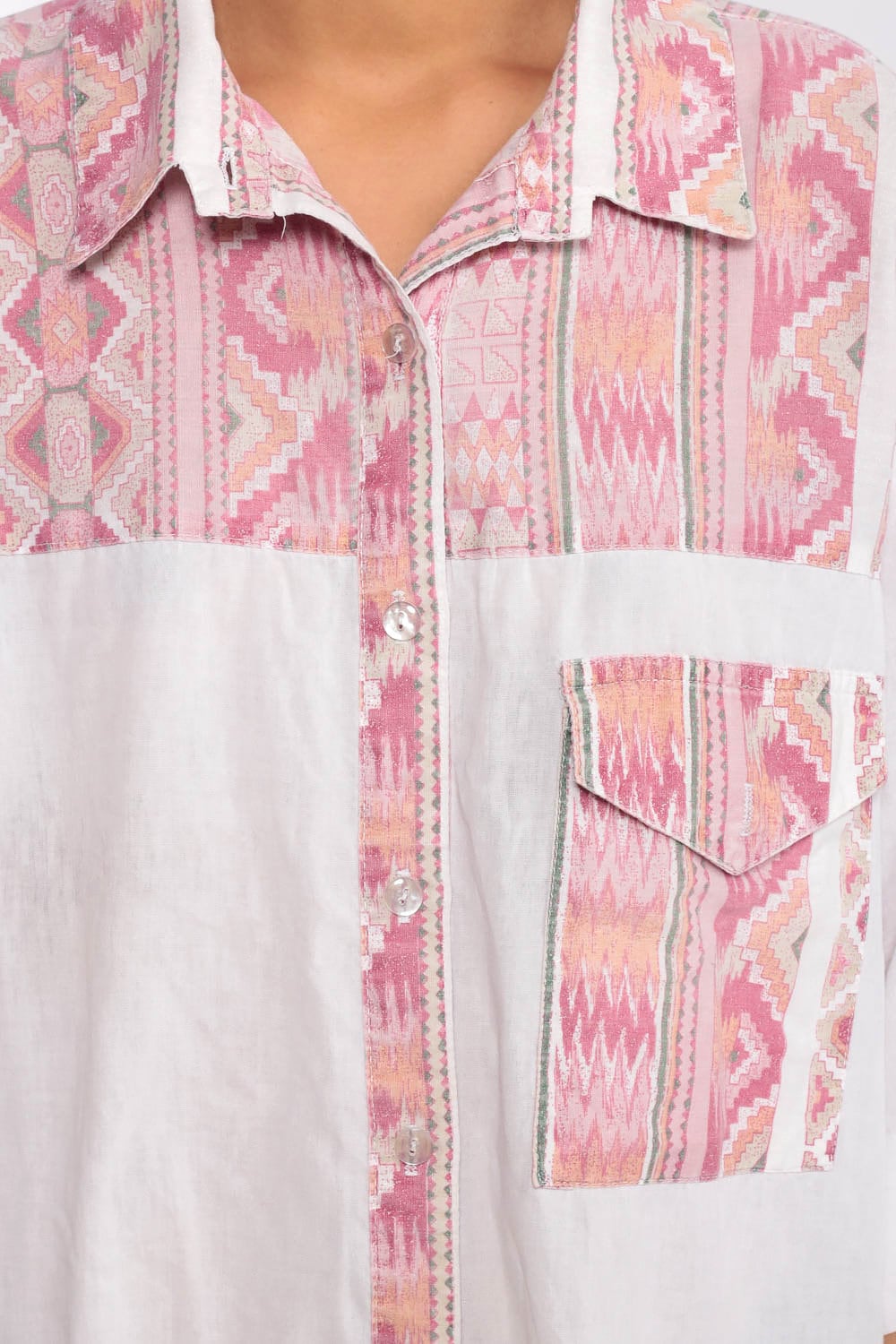 womens aztec print shirt