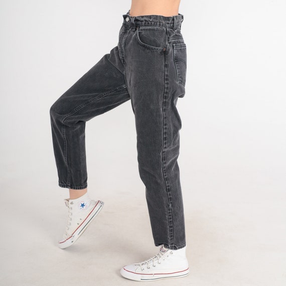 Black Levi Jeans 90s Levis Mom Jeans High Waisted… - image 3