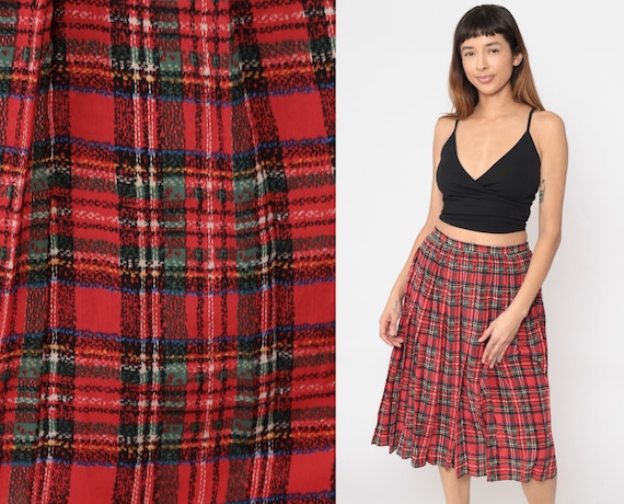 Plaid midi skirt 80 online