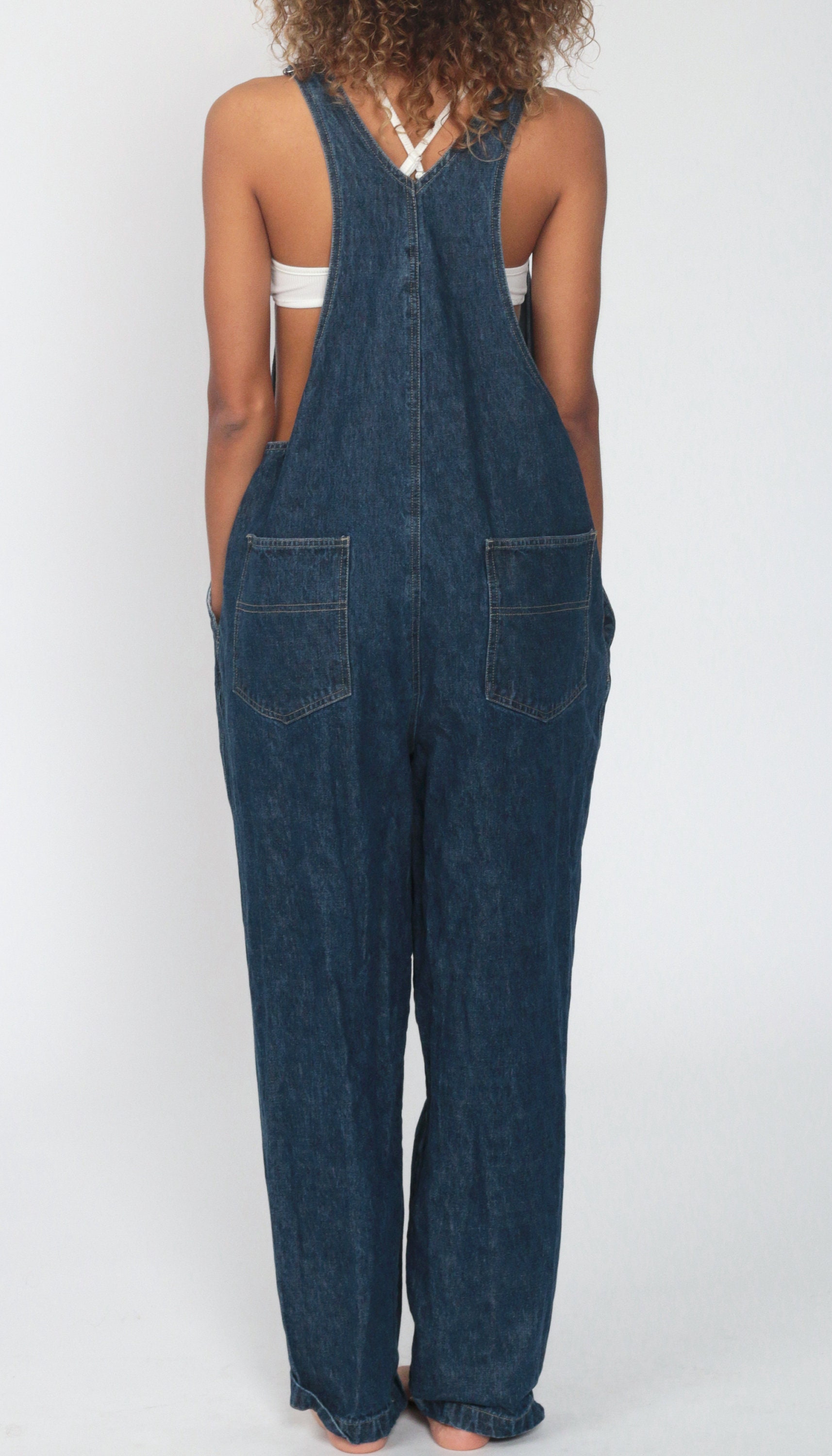 Denim Overalls Pants St John s Bay Jeans 80s Denim Bib 