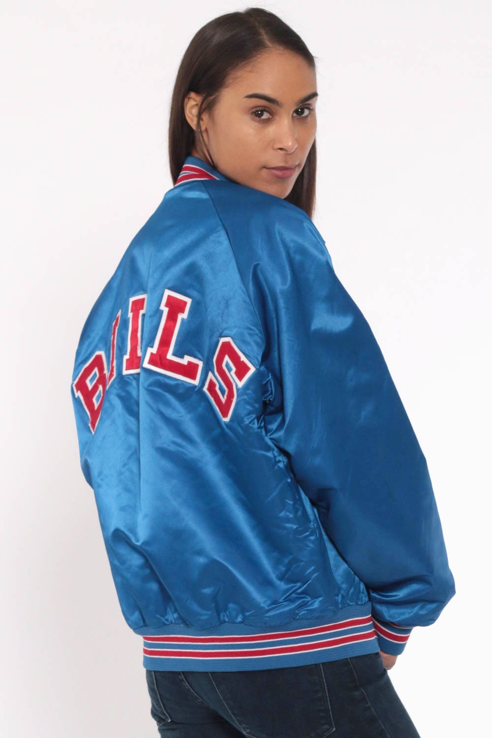 buffalo bills denim jacket