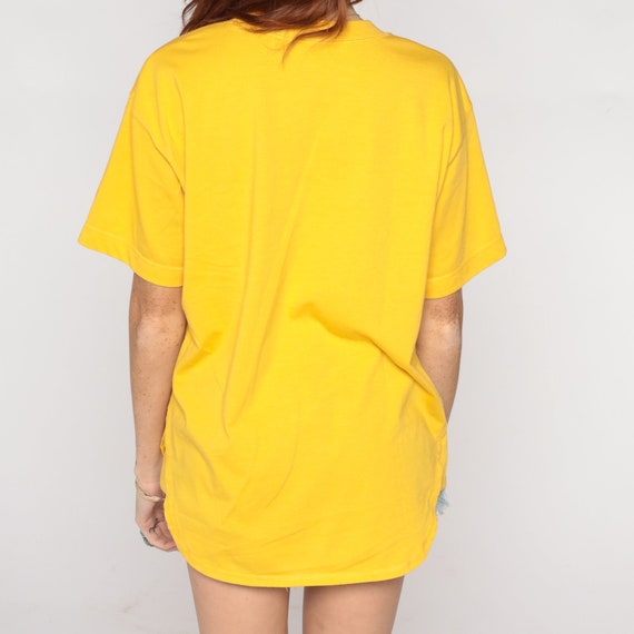 Golden Yellow Pocket Shirt 1990s T Shirt Blank Pl… - image 6