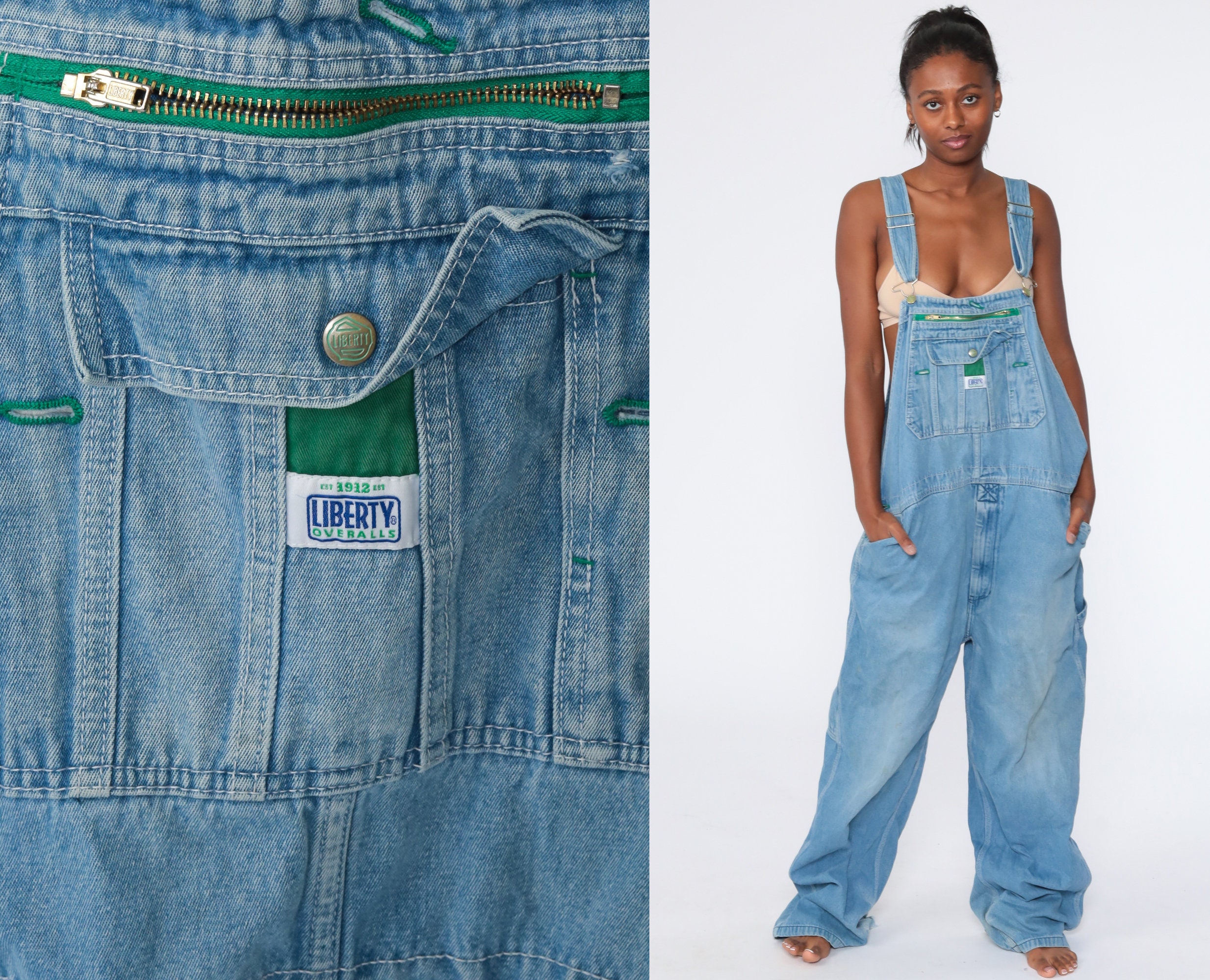 Liberty Overalls 80s Denim Pants 