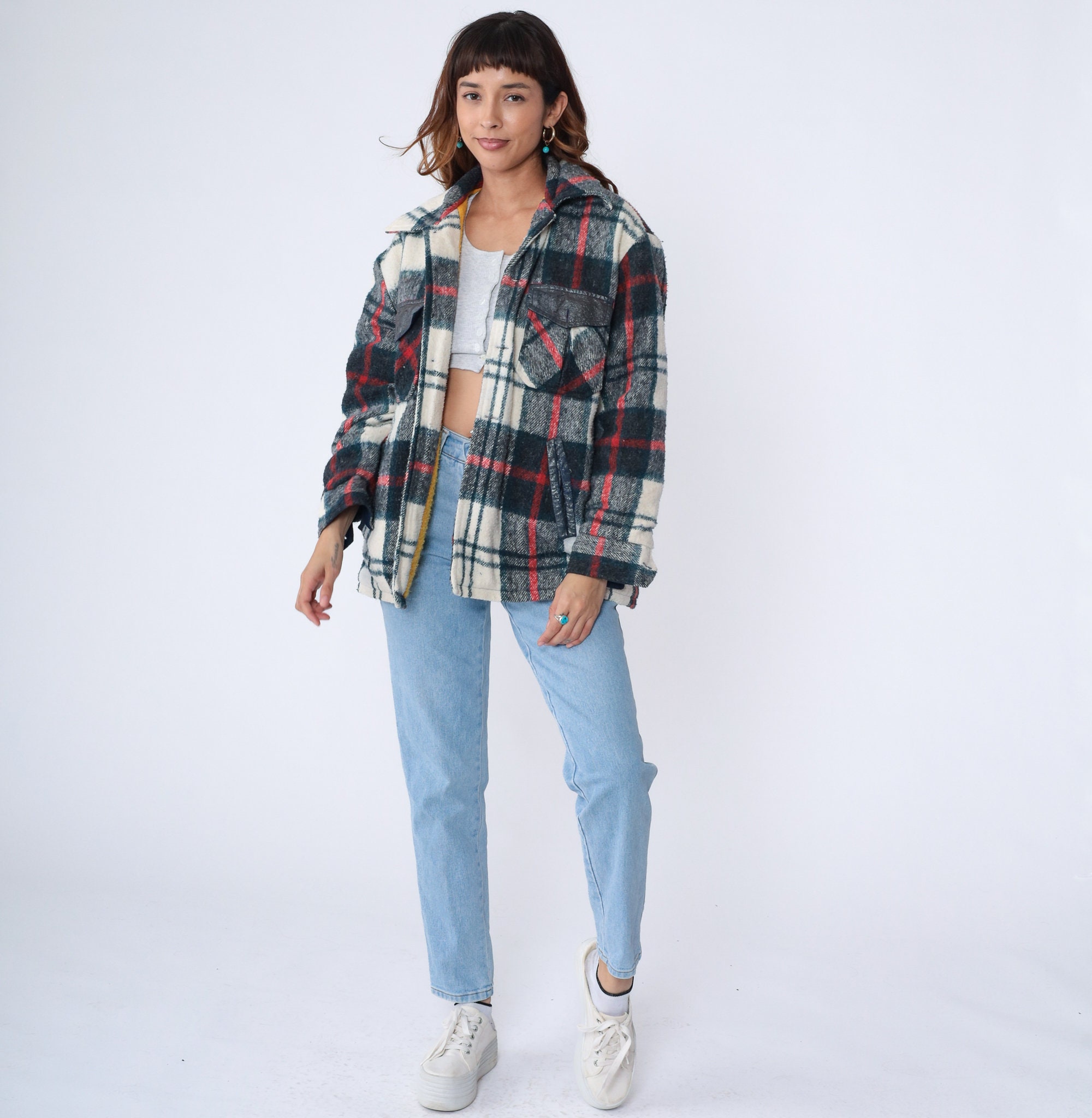 70s CPO Jacket Flannel Plaid Shirt Button up Lumberjack 70s CPO Jacket Flannel Plaid Shirt Button up Lumberjack
