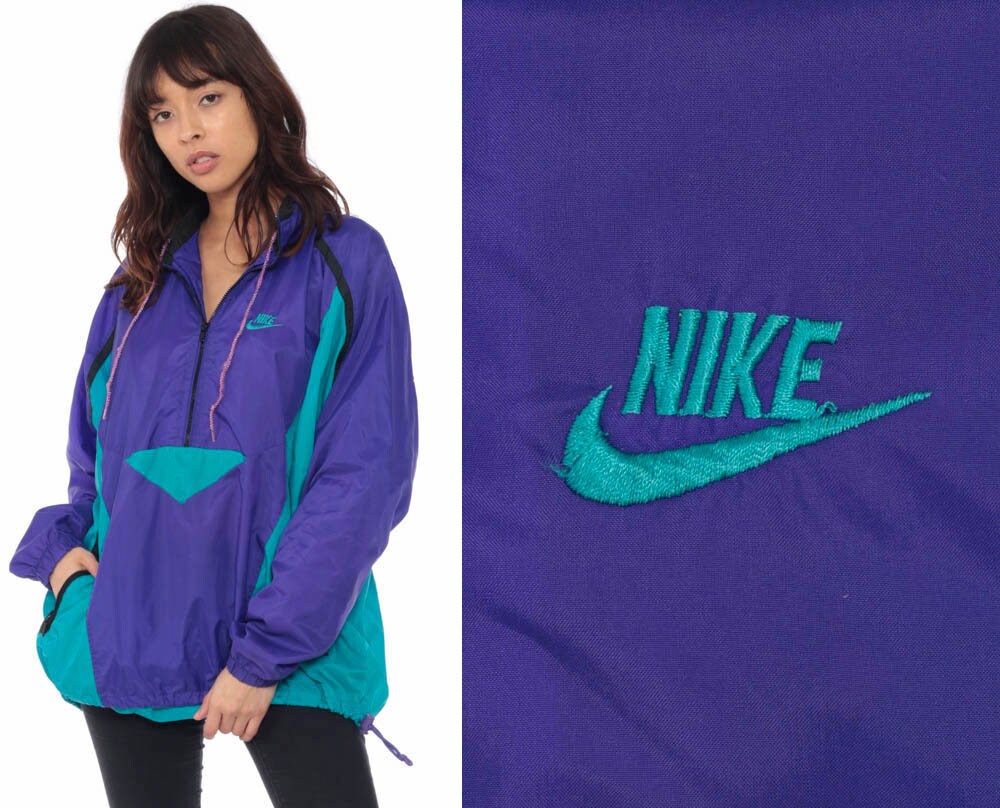 Nike Windbreaker Jacket xl Purple Thin 