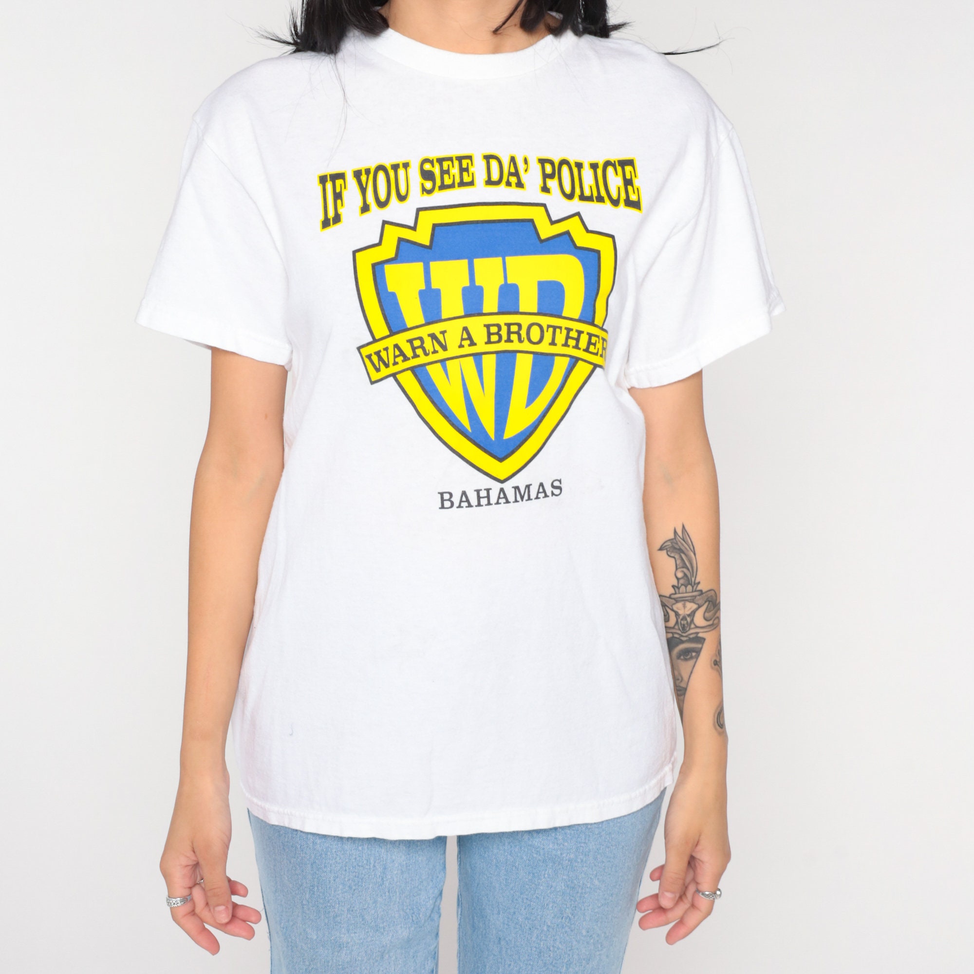 00s Warn a Brother Shirt If You See Da Police Bahamas Graphic - Etsy