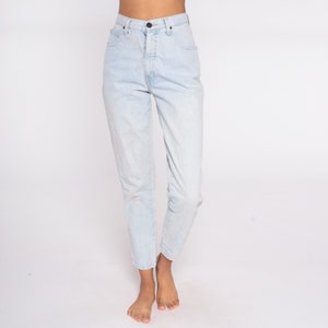 Acid Wash Jeans 90er Mom Jeans Denim High Waist Jeans 80er Tapered High Waisted Denim 1980er 1990er Jahre Grunge Hose Vintage Small S 4 26