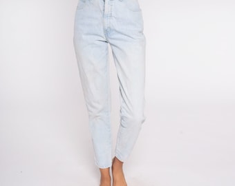 Acid Wash Jeans 90s Mom Jeans Denim High Waist Jeans 80s Tapered High Waisted Denim 1980s 1990s Grunge Pants Vintage Small S 4 26