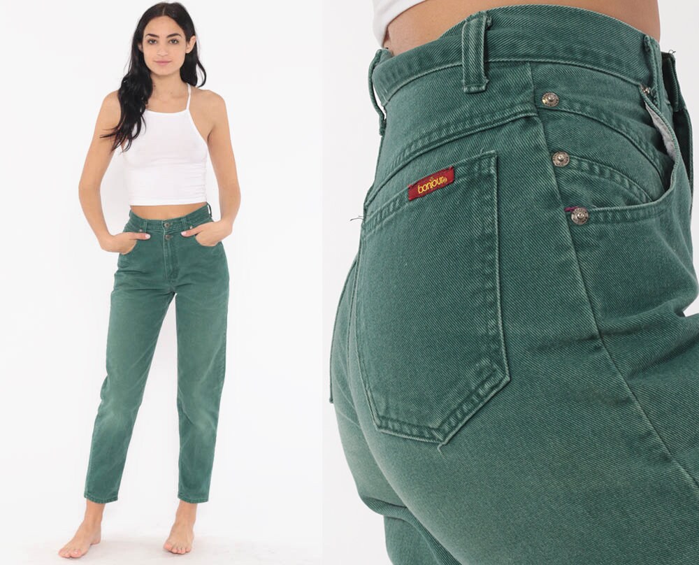 green mom jeans