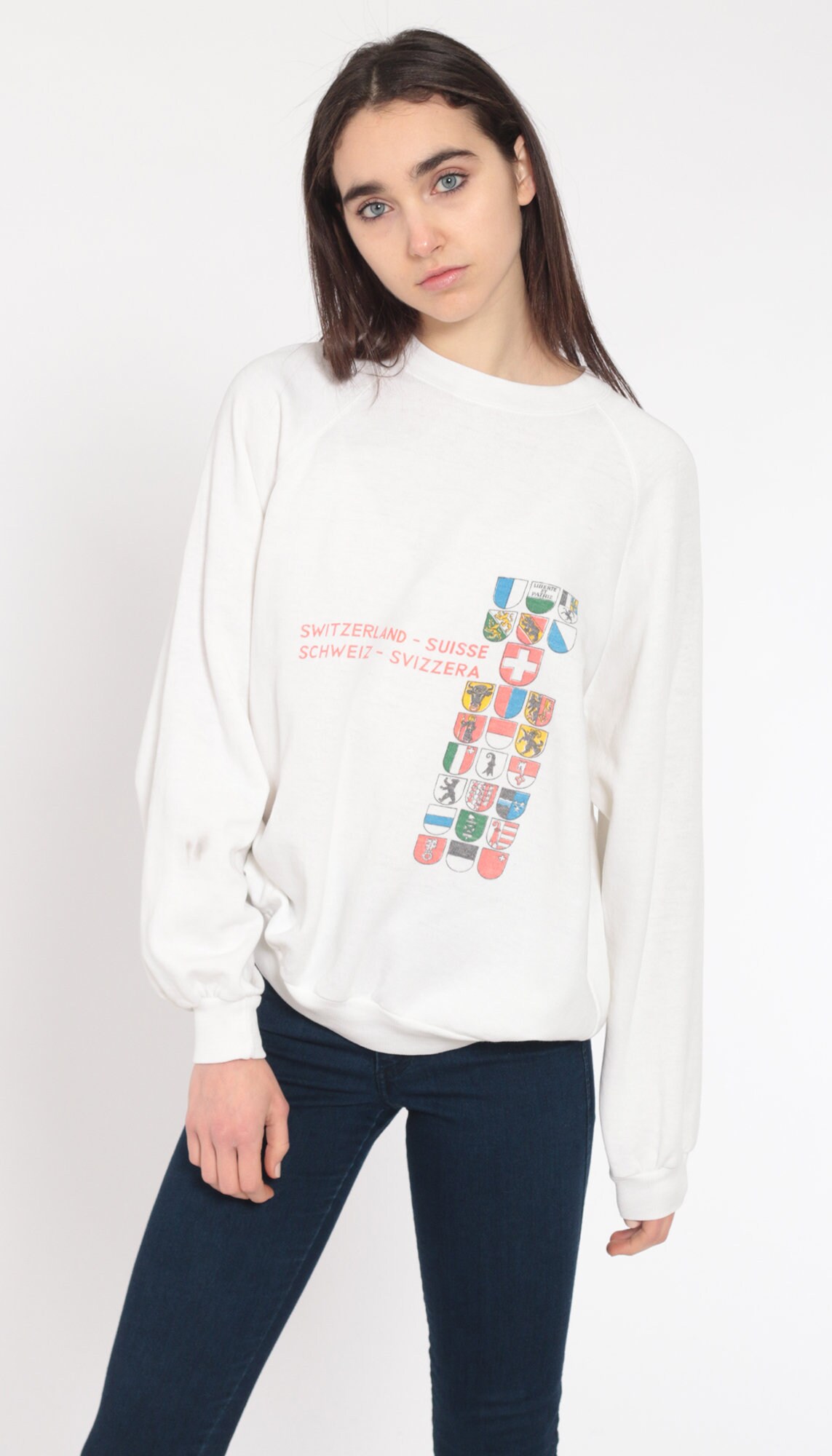 embroidered ski sweatshirt