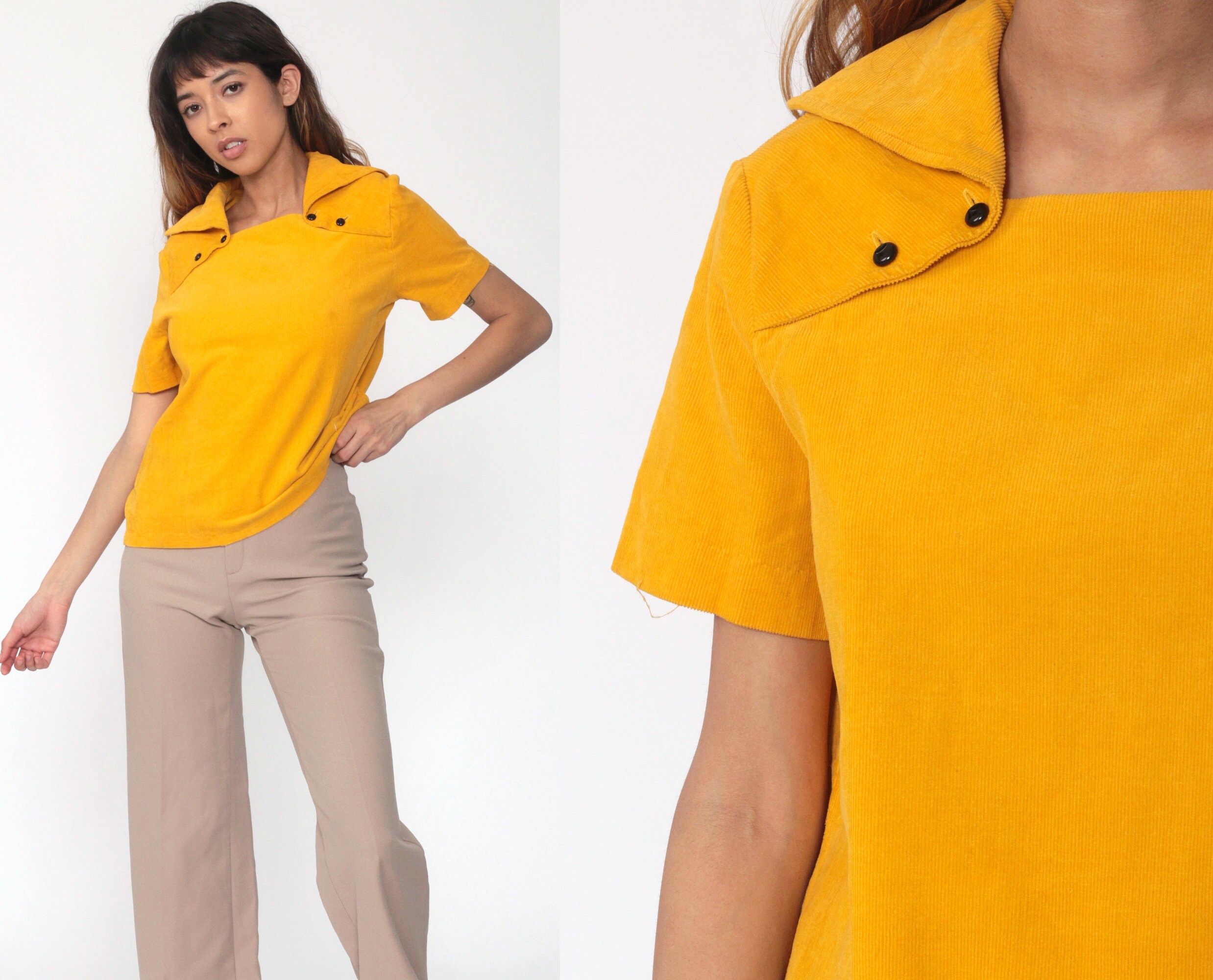 yellow 70s shirt
