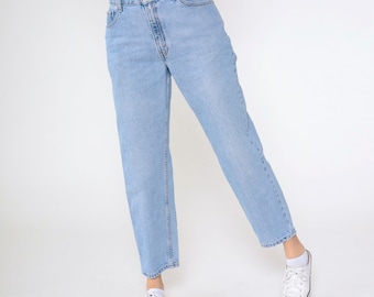 90s Levis 550 Jeans Relaxed Fit Levi Jeans Tapered Leg Blue