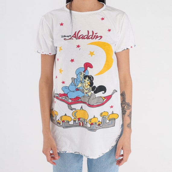 Vintage Aladdin Shirt 90s Disney Movie T-Shirt Pr… - image 7
