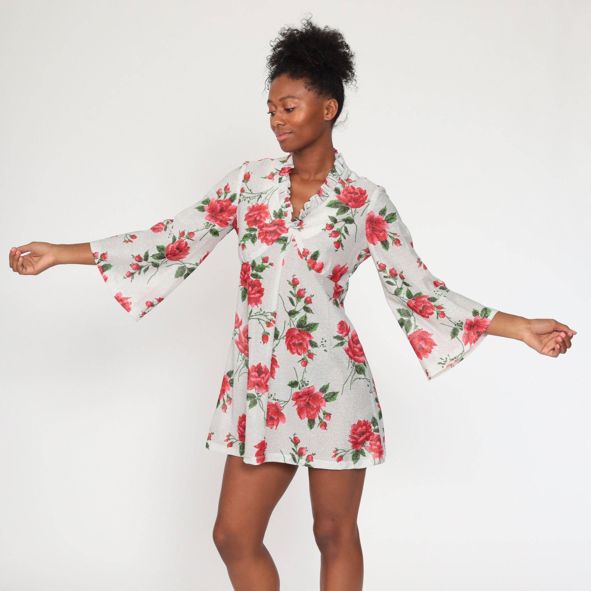 silver babydoll dress