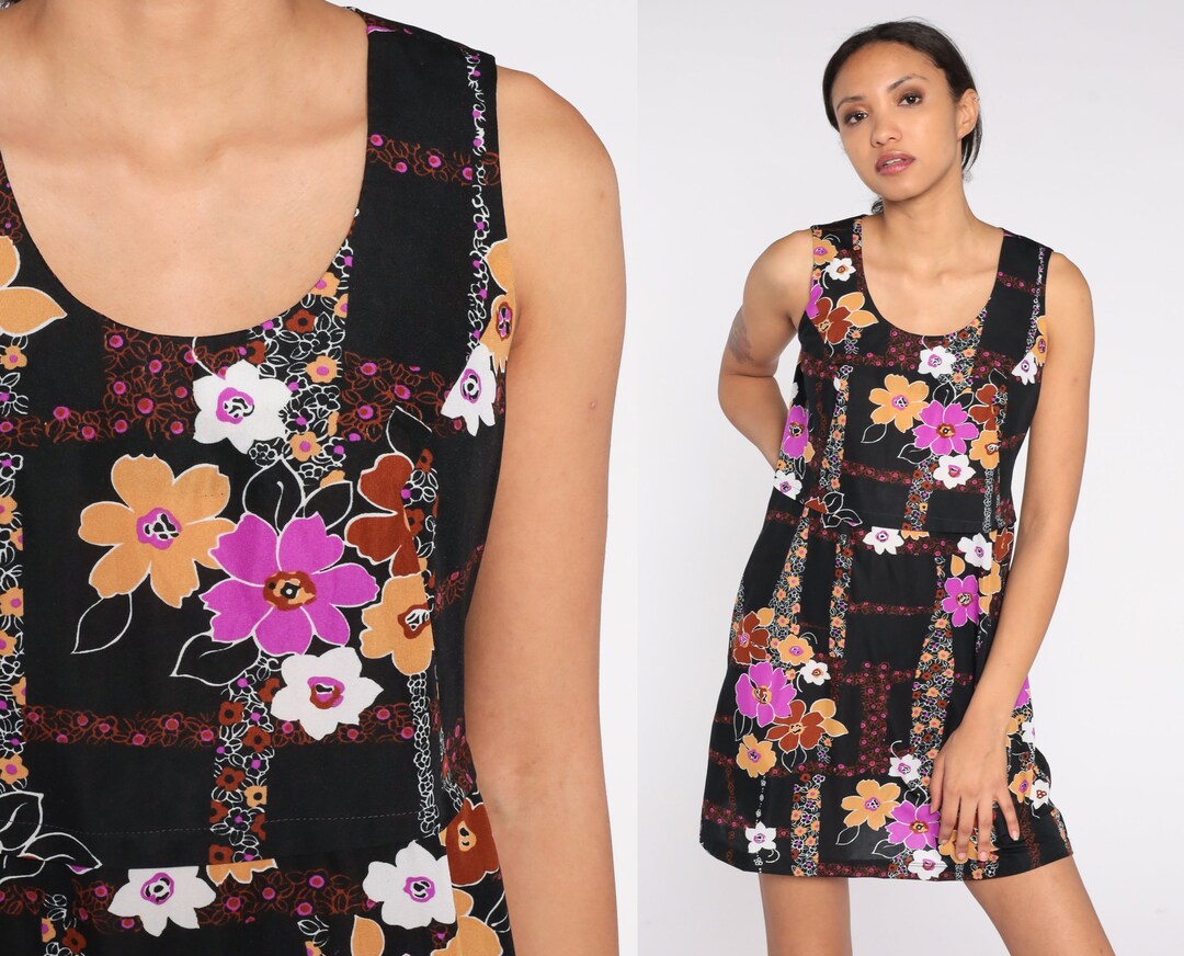 thumbnail: Belsira Vintage Jurk Jaren 50 | Retro Bloemenjurk Met Netstof | Rockabilly Stijl | Maten S-4XL