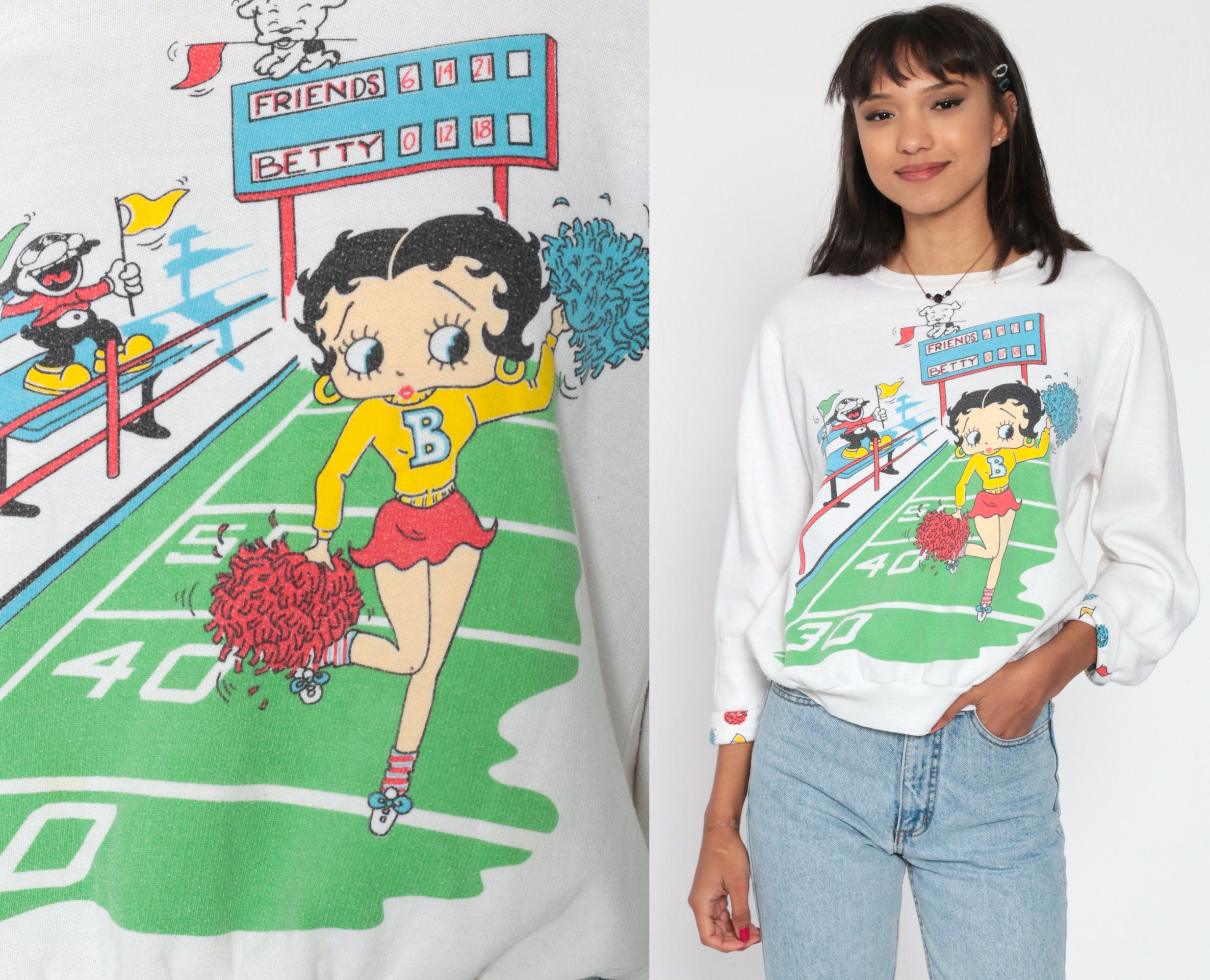 white betty boop sweatshirt