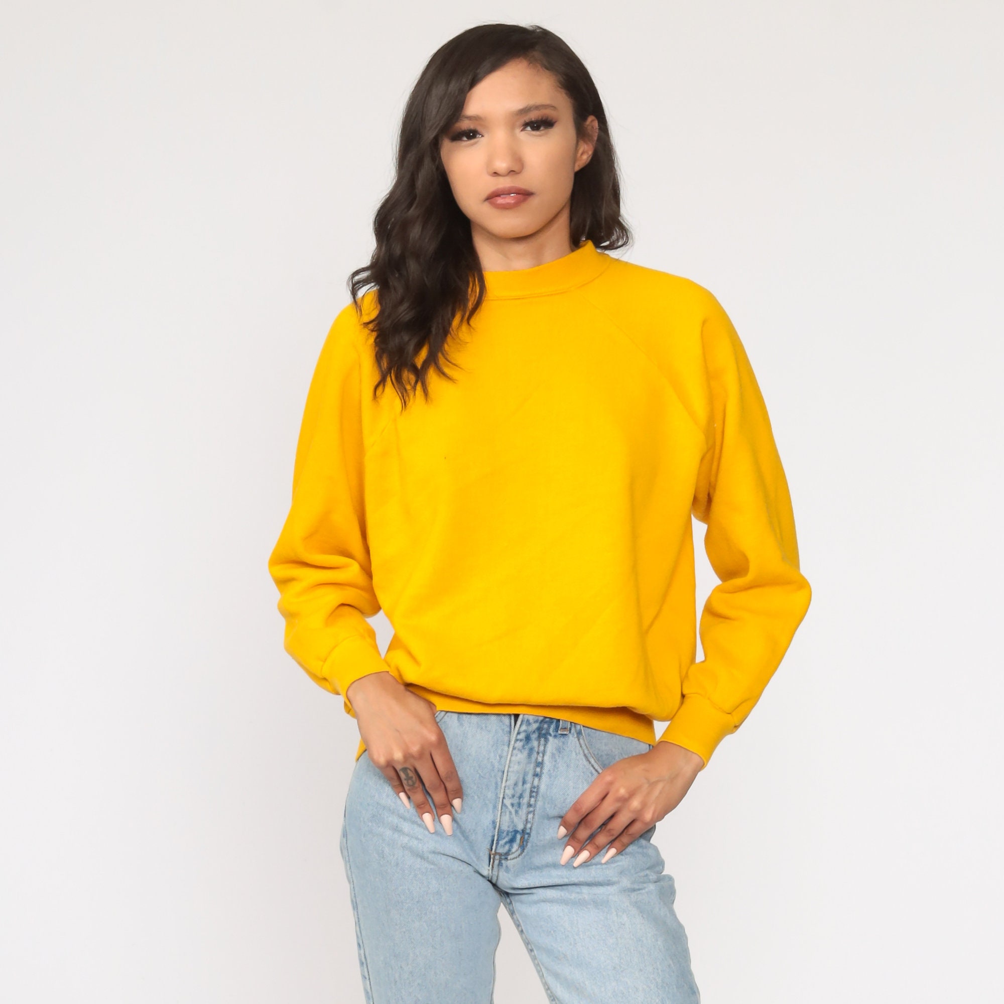 vintage yellow sweatshirt
