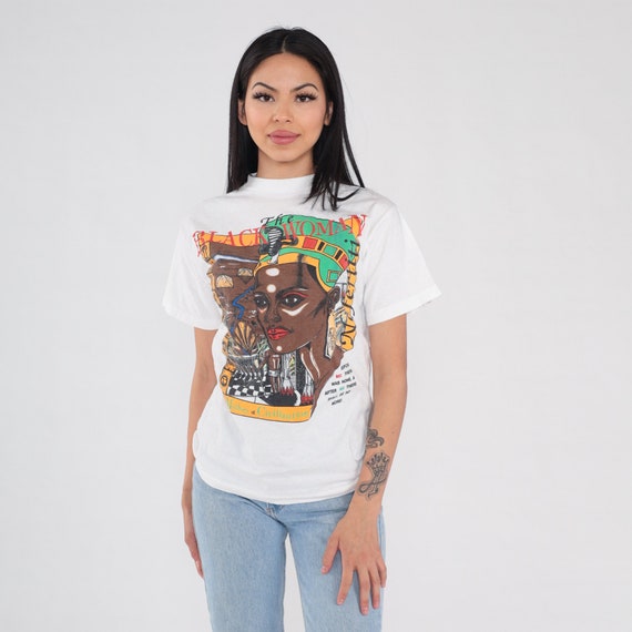 Nefertiti T-Shirt 90s The Black Woman Shirt Mothe… - image 4