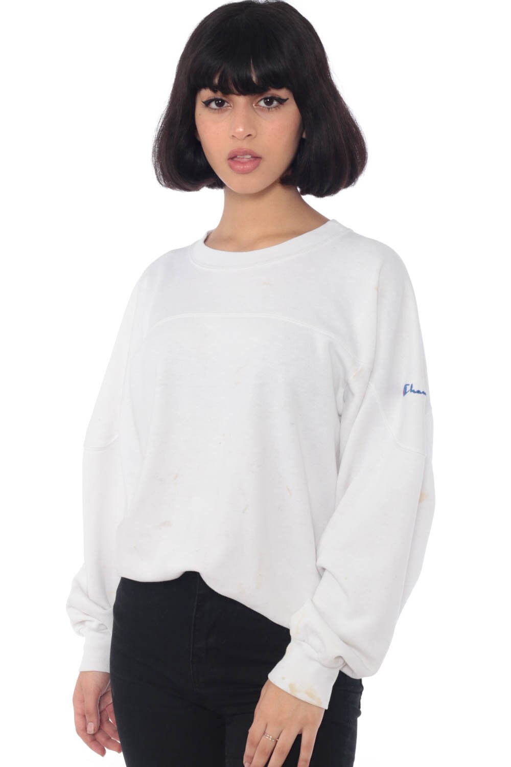 chalk white champion sweatshirt