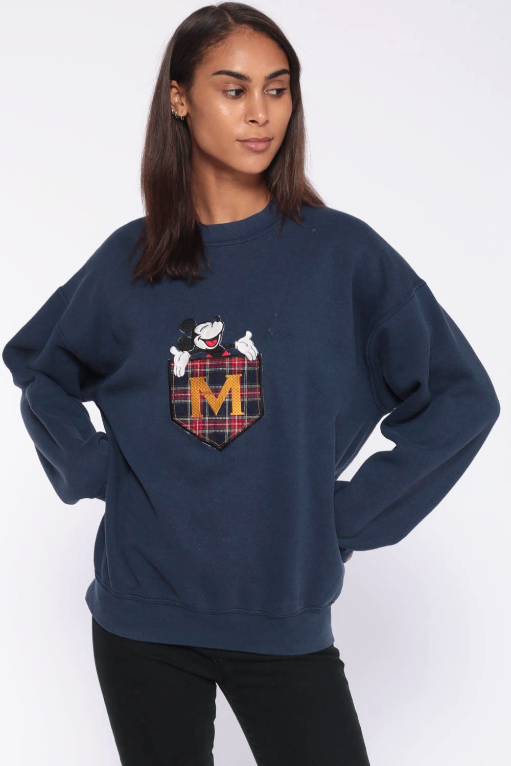 mickey mouse sweatshirt blue