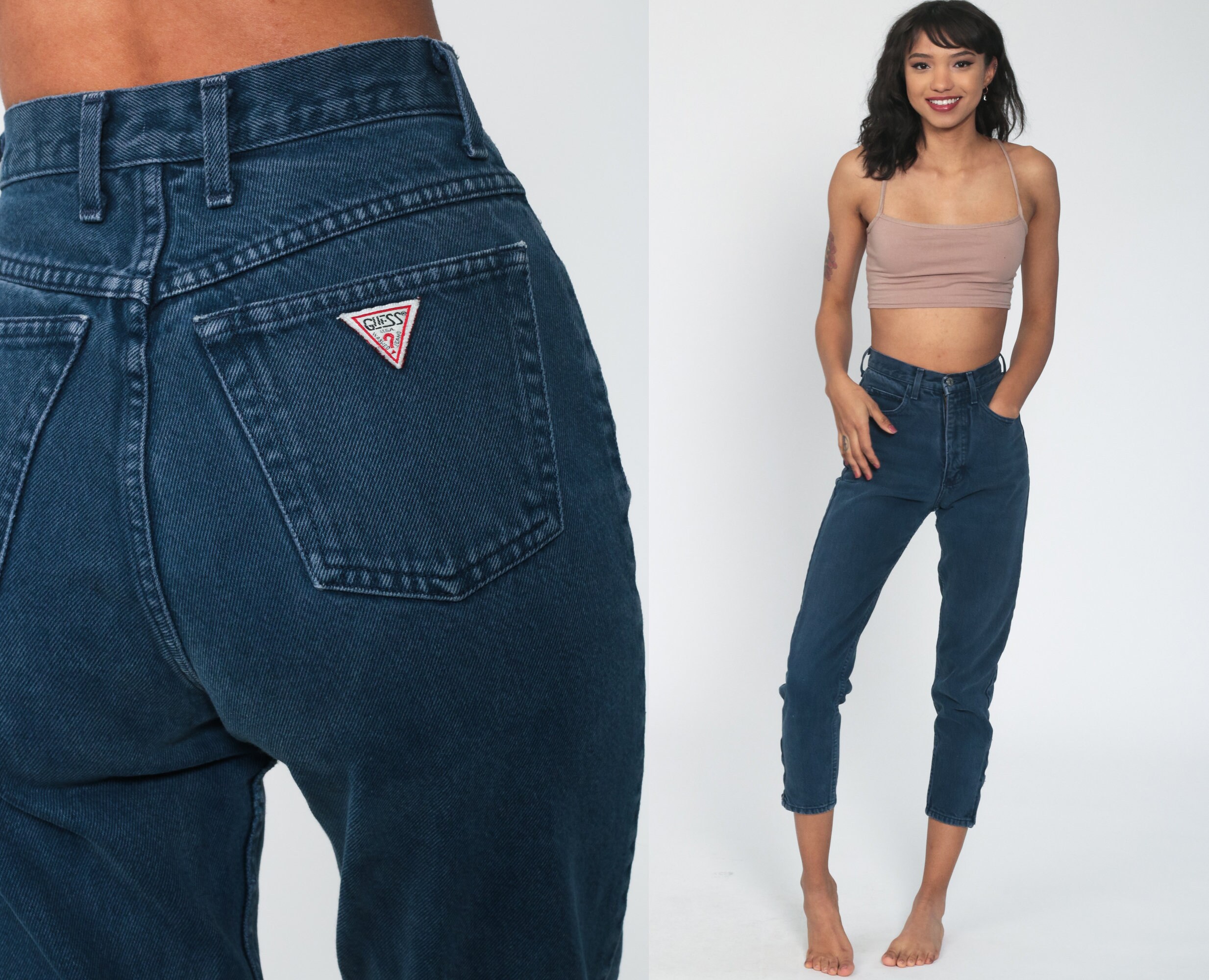 90s Guess Jeans 24 xs -- Mom Jeans 