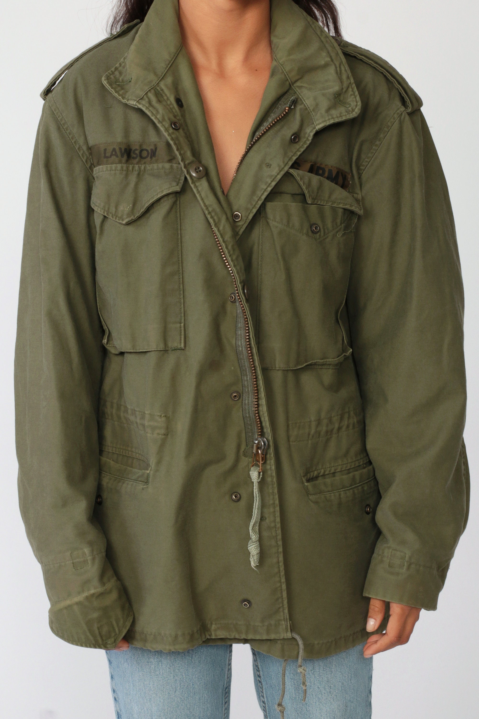 Mens Army Green Coat - Army Military