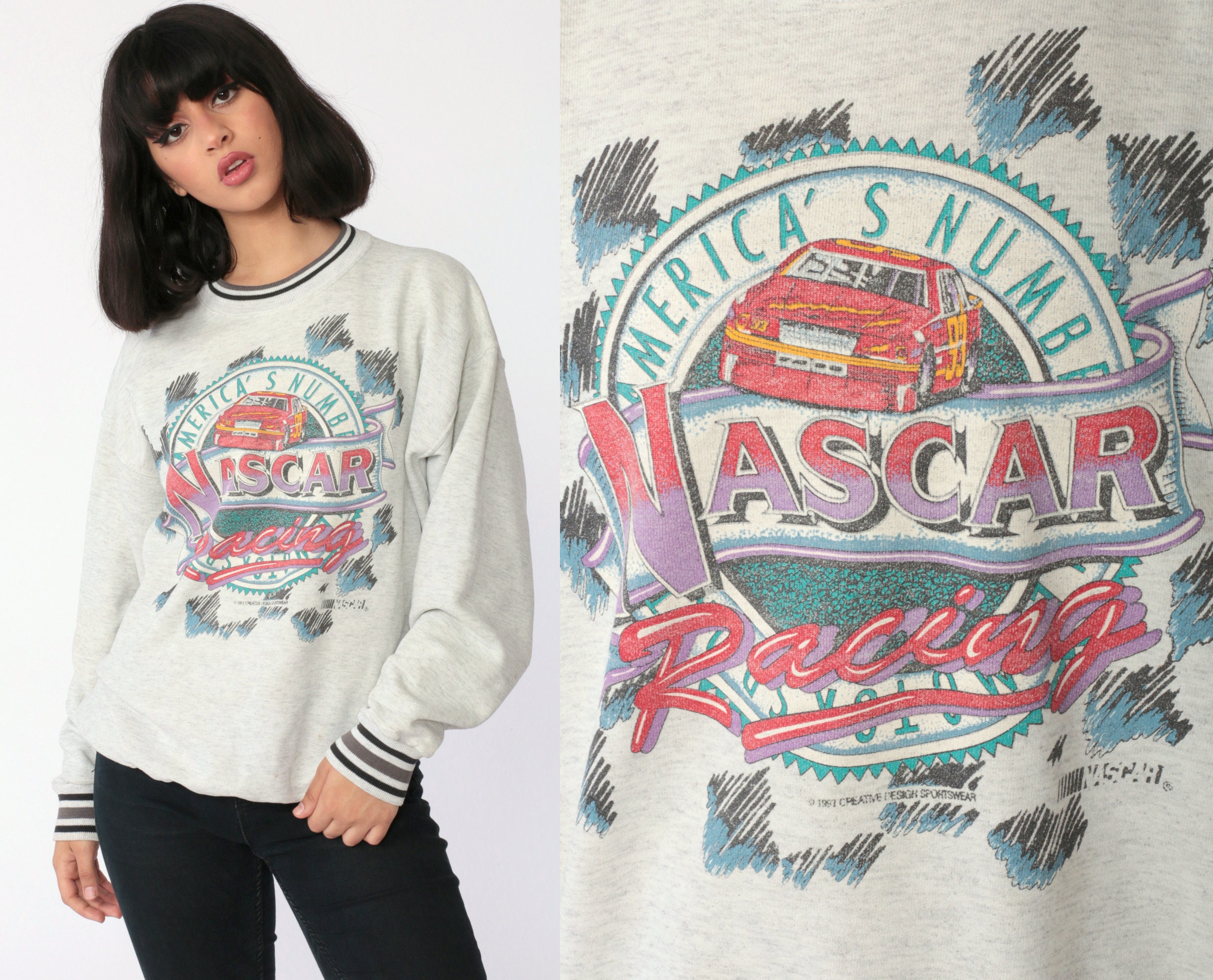 vintage rusty wallace nascar sweatshirt