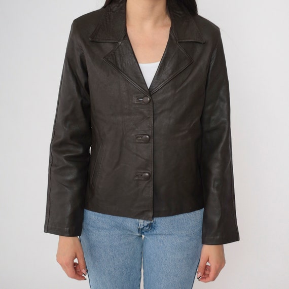 Dormeuril Brown Genuine Leather Jacket (M)