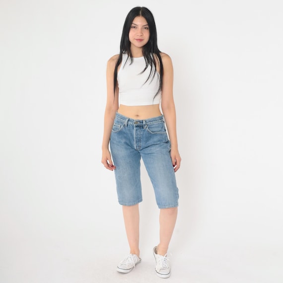 Vintage Denim Bermuda Shorts Y2K Mavi Jean Shorts High Waisted Shorts Relaxed Fit Retro 00s Style 051 Size 30 / 32 Small