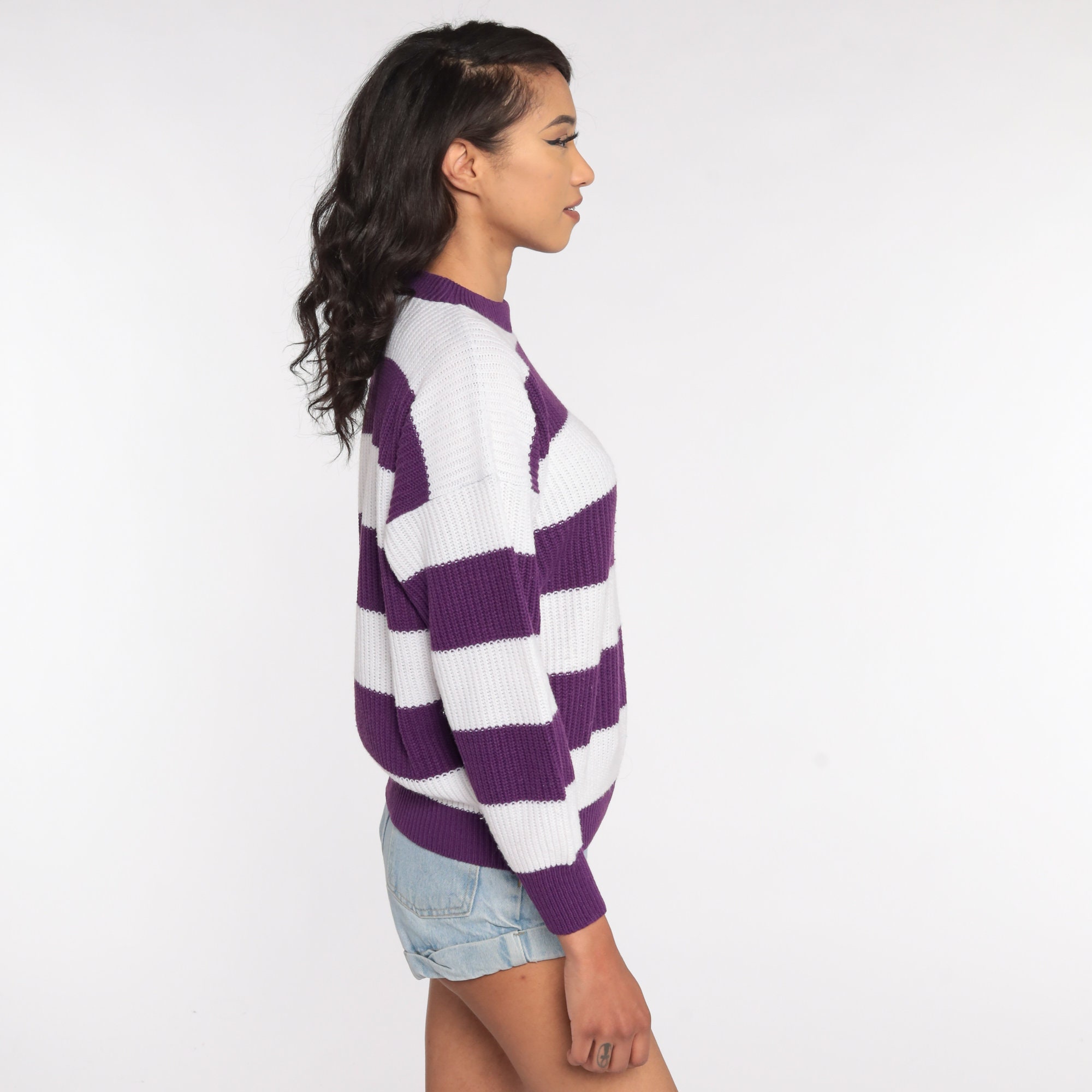 80s sweater tied around neck