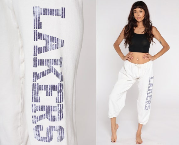 LA Lakers Sweatpants 90s Los Angeles NBA Pants Nfl Track Pants Gym