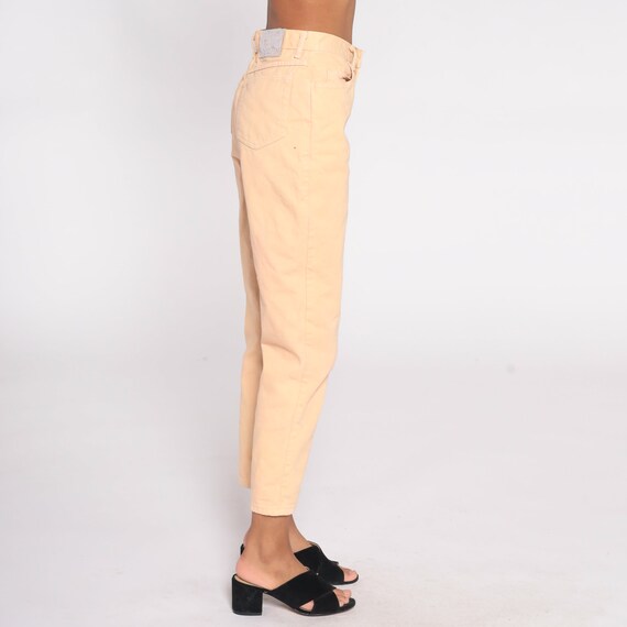 90s Peach Jeans Slim Skinny Jeans Mom Jeans Denim… - image 5