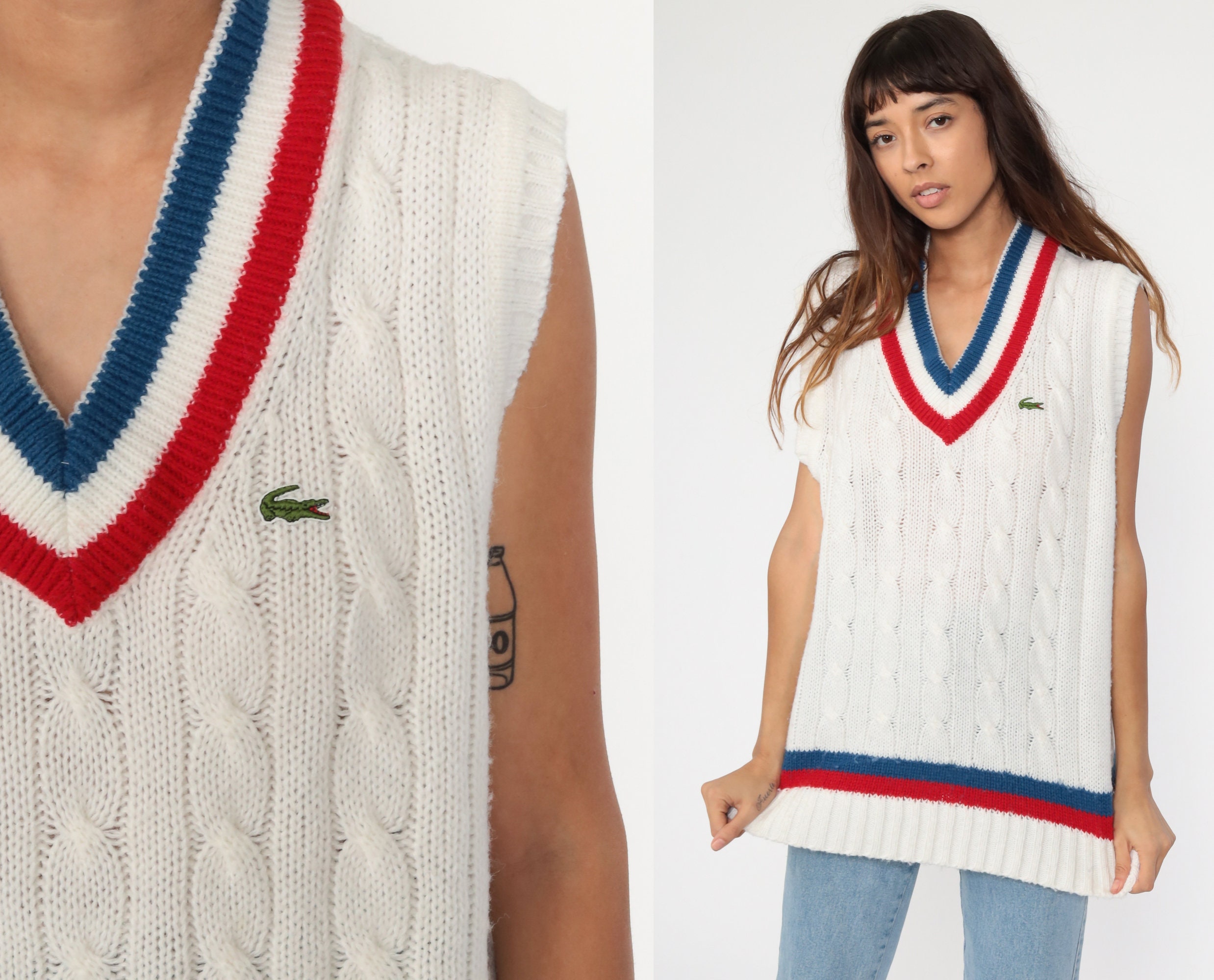 lacoste tank top sweater