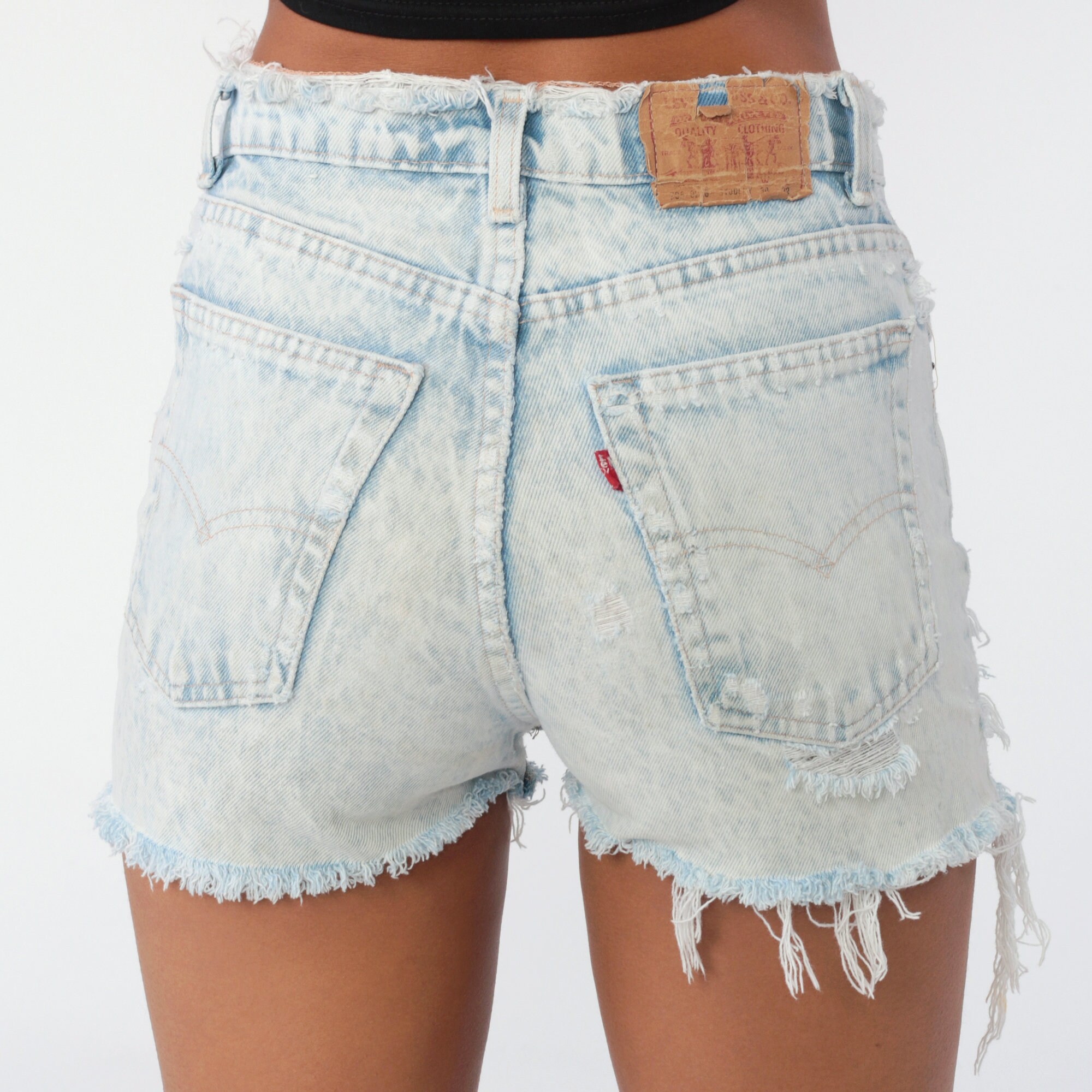 Mens levis ripped shorts Clearance