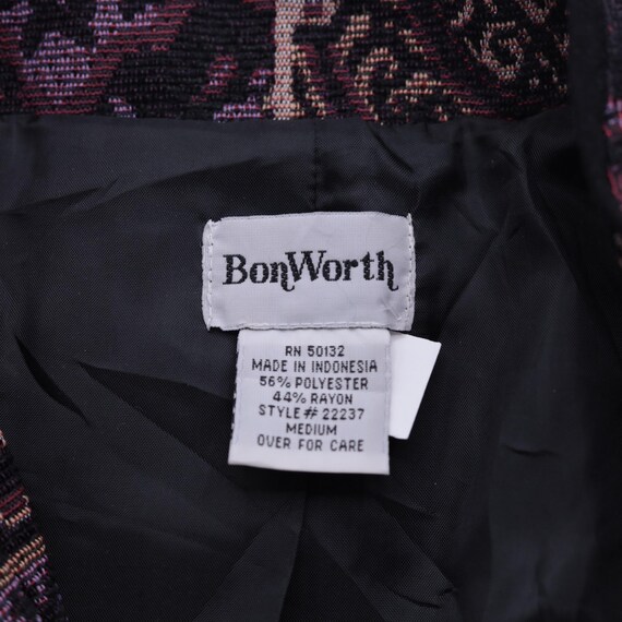 90s Patchwork Tapestry Jacket Vintage Purple Geom… - image 7