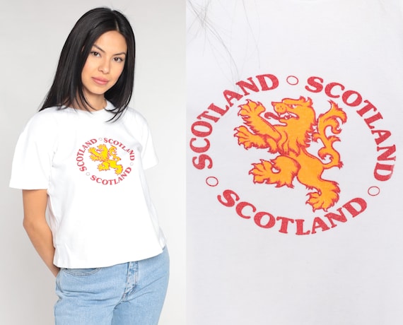 Vintage Scotland T-Shirt Retro Scottish Flag Shirt Vintage Scotland T-Shirt Retro Scottish Flag Shirt