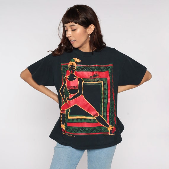 Female Athlete Shirt 90s Ty Wilson Exercise Sports T … Gem