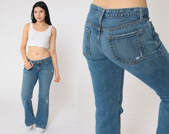 Y2K Jeans Lei Flared Jeans Jeans 00s Denim Bell Bottom Jeans Boho 