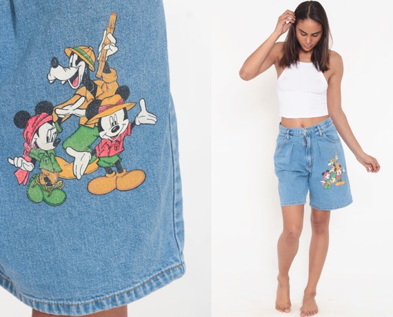 mickey high waisted shorts