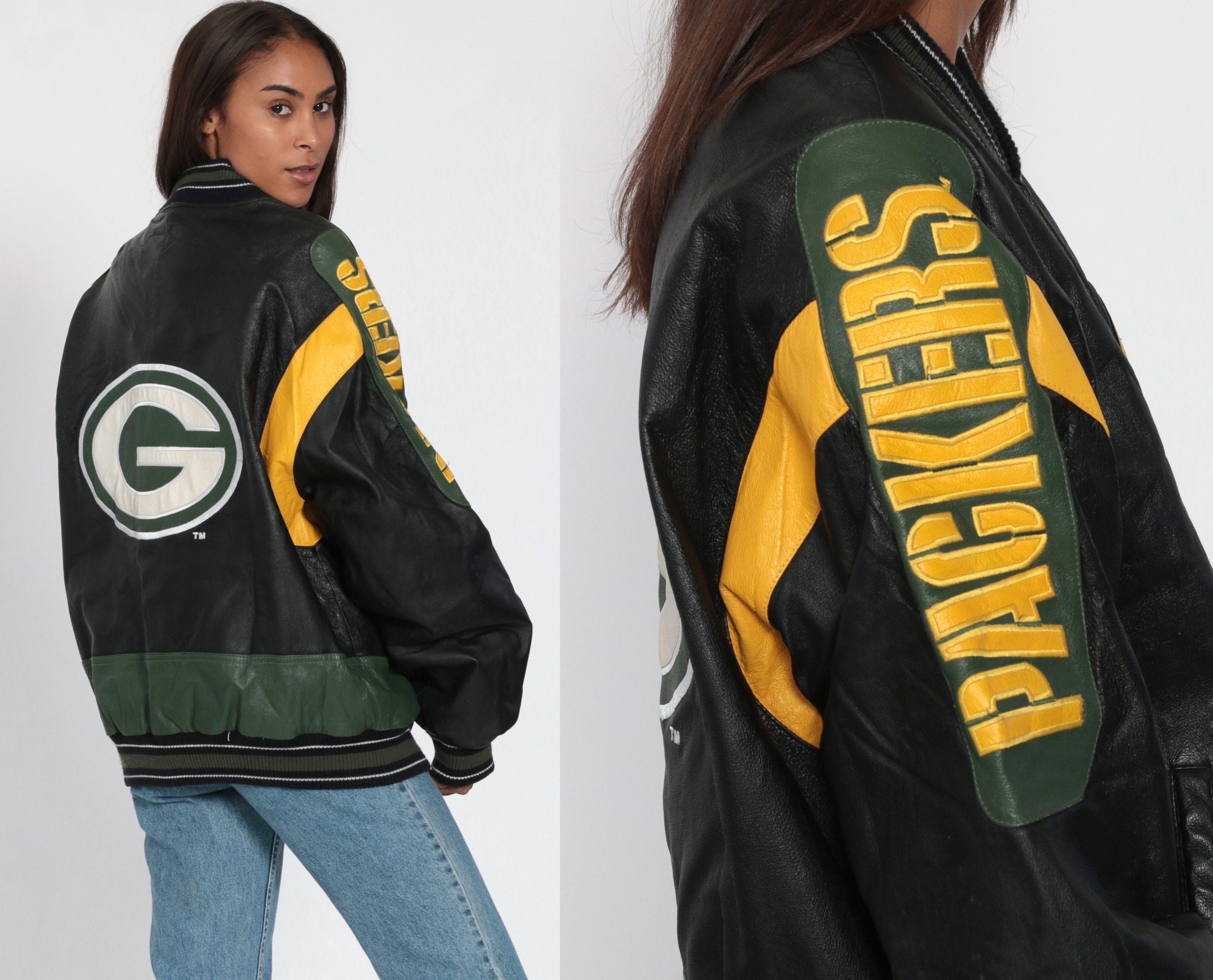 GREEN BAY Packers Jacket 90s Football Leather Jacket Nfl Jacket