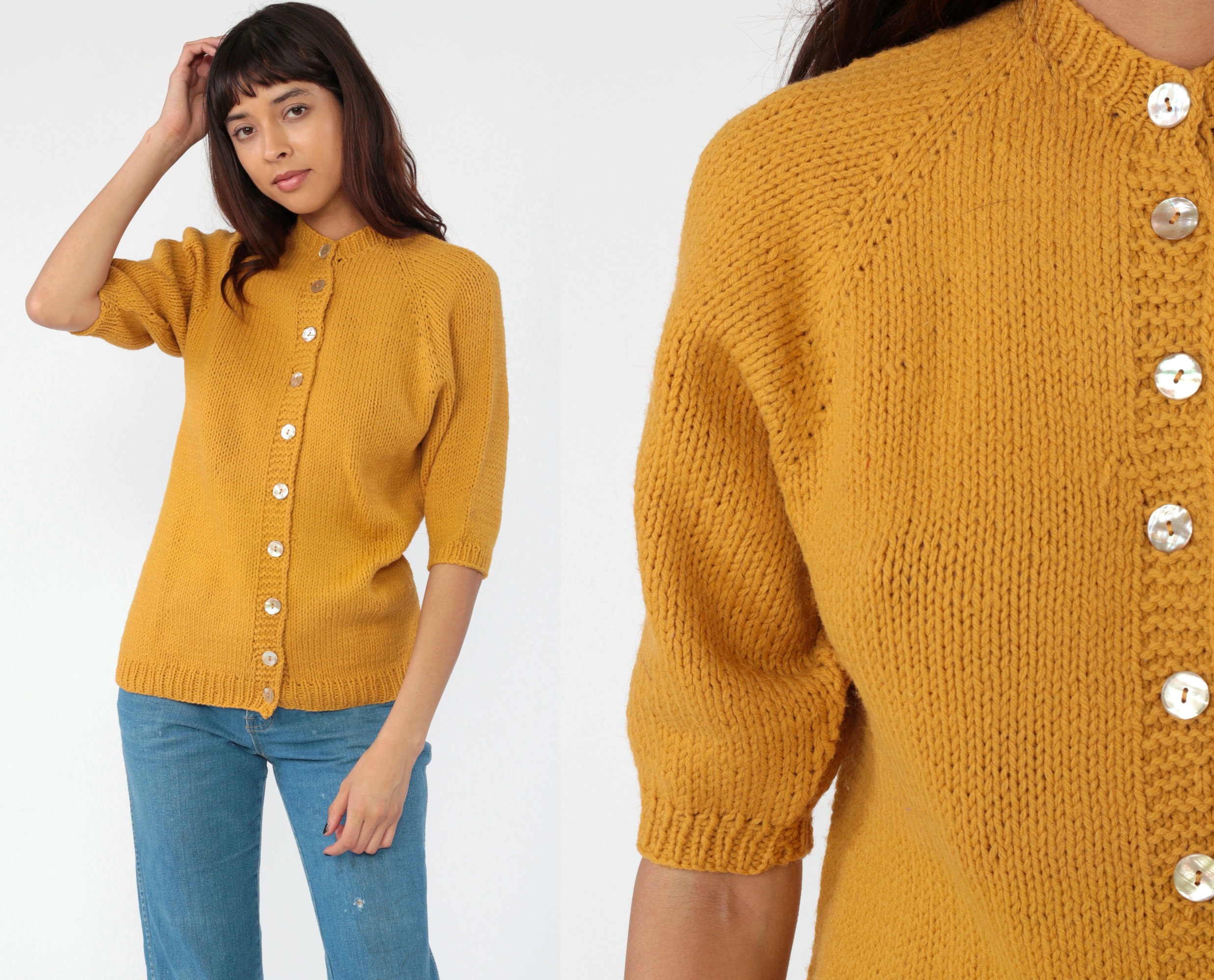 mustard wool sweater