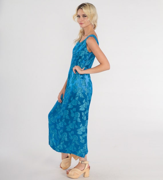 Brocade Party Dress 60s Maxi Dress Formal Party D… - image 4