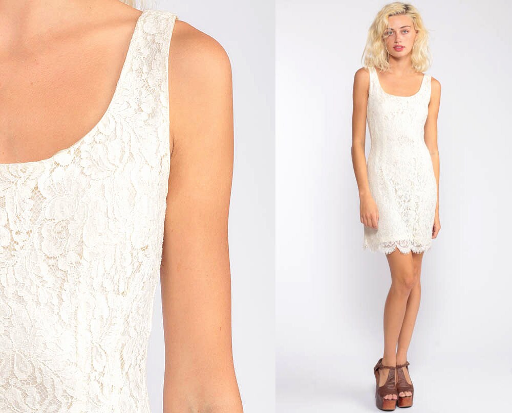 Lace Cocktail Dress 60s Mini Party Off 